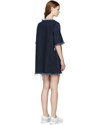 Robe décontractée en denim bleue MARQUES ALMEIDA