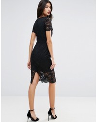 Robe décontractée en dentelle noire Asos