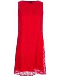 Robe décontractée en dentelle rouge Dolce & Gabbana