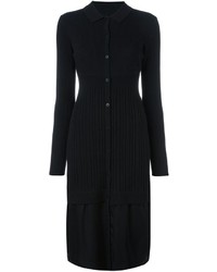 Robe décontractée en laine en tricot noire