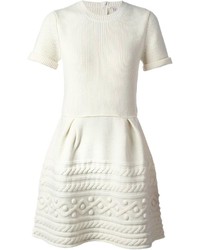Robe décontractée en tricot blanche RED Valentino