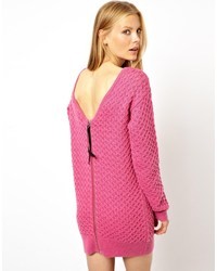 Robe décontractée en tricot rose Asos