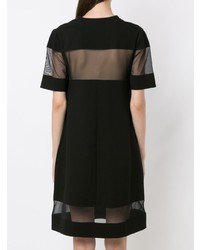 Robe décontractée en tulle noire Gloria Coelho