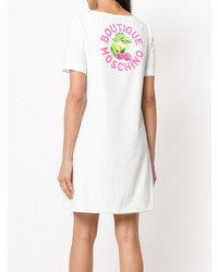 Robe décontractée imprimée blanche Boutique Moschino