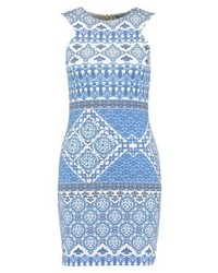 Robe décontractée imprimée bleu clair Ivyrevel