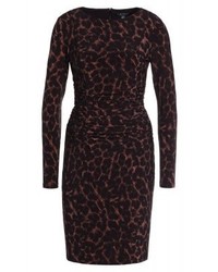 Robe décontractée imprimée léopard marron foncé Ralph Lauren