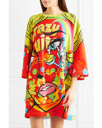Robe décontractée imprimée multicolore Moschino