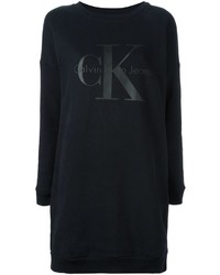 Robe décontractée imprimée noire Calvin Klein Jeans