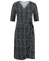 Robe décontractée imprimée noire Comma