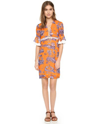 Robe décontractée imprimée orange Just Cavalli