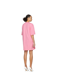 Robe décontractée imprimée rose MSGM