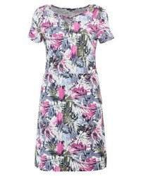 Robe décontractée imprimée violet clair Tom Tailor