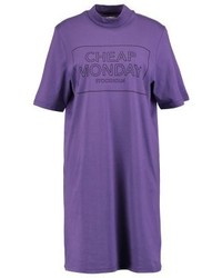 Robe décontractée imprimée violette Cheap Monday