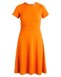 Robe décontractée orange KIOMI