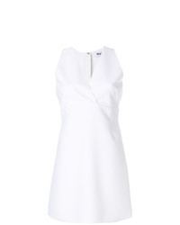Robe drapée blanche MSGM