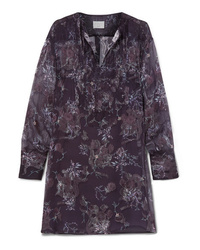 Robe droite à fleurs noire Jason Wu GREY