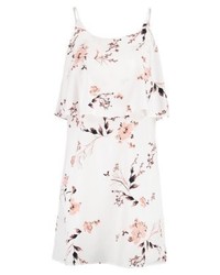 Robe droite à fleurs rose Pieces