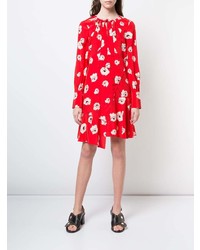 Robe droite à fleurs rouge Derek Lam 10 Crosby