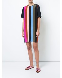 Robe droite à rayures verticales multicolore Dvf Diane Von Furstenberg