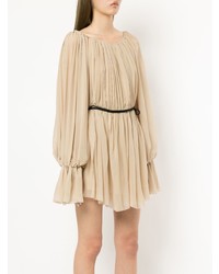 Robe droite beige Mugler