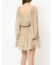 Robe droite beige Mugler