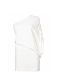 Robe droite blanche Halston Heritage