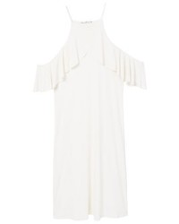 Robe droite blanche Mango