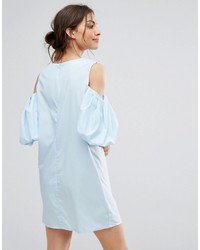 Robe droite bleu clair Boohoo