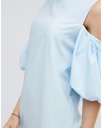 Robe droite bleu clair Boohoo