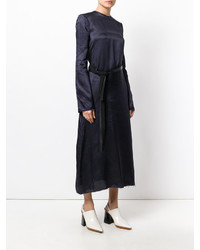 Robe droite bleu marine Maison Margiela