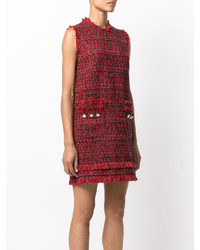 Robe droite bordeaux MSGM