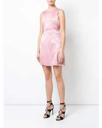 Robe droite brodée rose Thomas Wylde