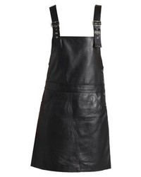 Robe droite en cuir noire Just Female