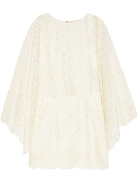 Robe droite en dentelle blanche Dolce & Gabbana