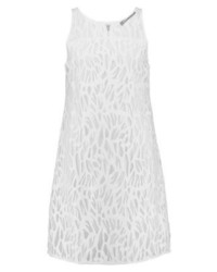Robe droite en dentelle blanche Expresso