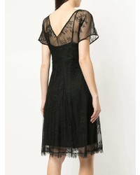 Robe droite en dentelle noire Dvf Diane Von Furstenberg