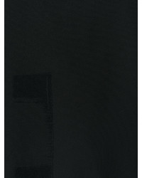 Robe droite en laine imprimée noire Moschino