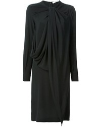 Robe droite en soie noire Givenchy