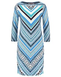 Robe droite imprimée bleu clair Anna Field