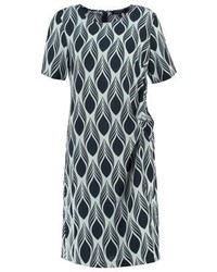 Robe droite imprimée bleu clair Ilse Jacobsen