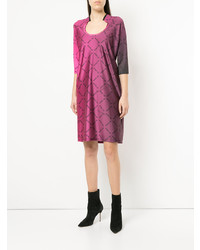 Robe droite imprimée fuchsia Wendy Jim