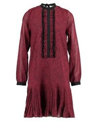 Robe droite imprimée léopard rouge Sofie Schnoor