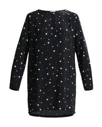 Robe droite imprimée noire Minimum