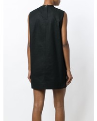 Robe droite imprimée noire Rick Owens DRKSHDW