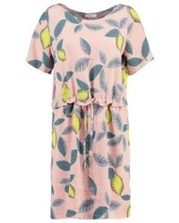 Robe droite imprimée rose Minimum