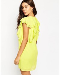 Robe droite jaune Asos