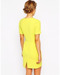 Robe droite jaune Oasis