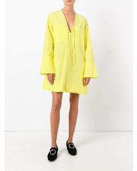 Robe droite jaune Tomas Maier