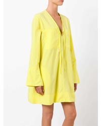 Robe droite jaune Tomas Maier