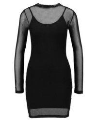 Robe droite noire Double Agent